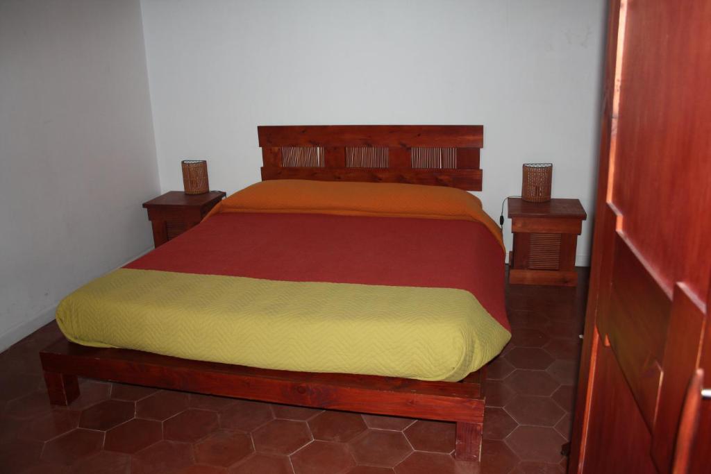 A bed or beds in a room at La Chiave di Volta