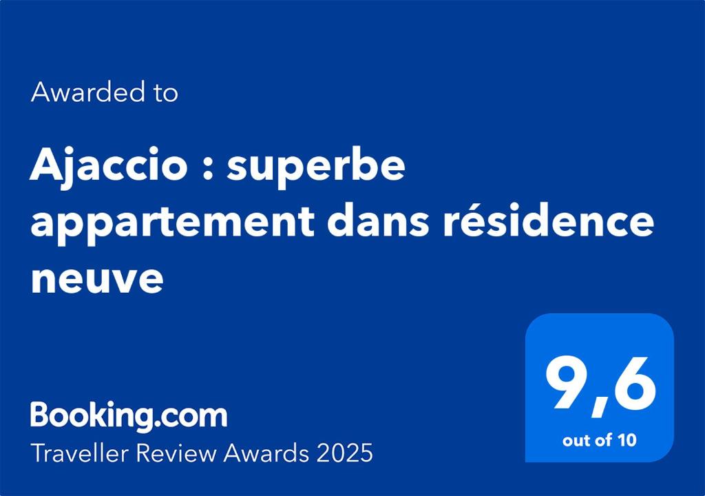 un panneau bleu indiquant un limiteur de résilience pour les prêts de remplacement d’un superviseur dans l'établissement Ajaccio : superbe appartement dans résidence neuve, à Ajaccio
