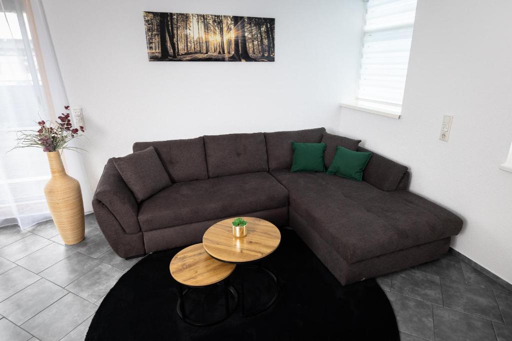 Posezení v ubytování Riedwohnung 1- Lustenau