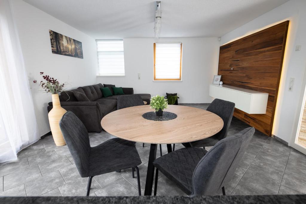 Posezení v ubytování Riedwohnung 1- Lustenau