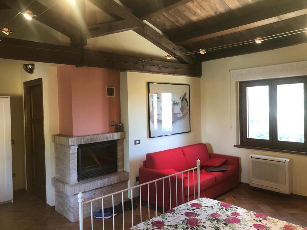 Posezení v ubytování Casa vacanze La Foresteria