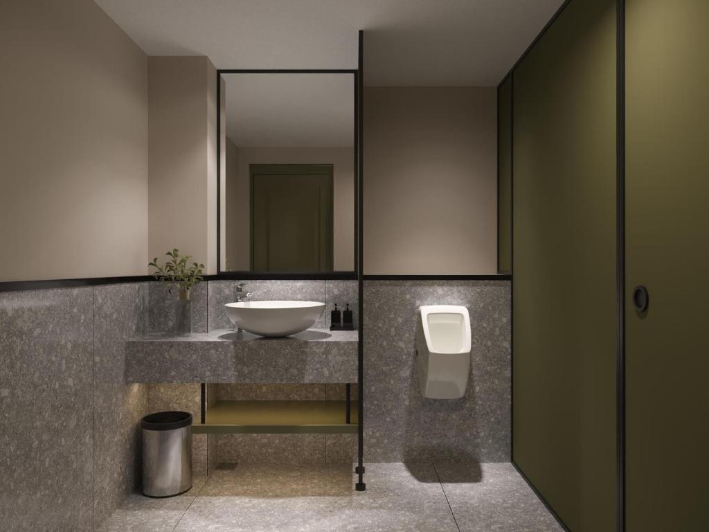 Koupelna v ubytování Solaria Tesori Hotel