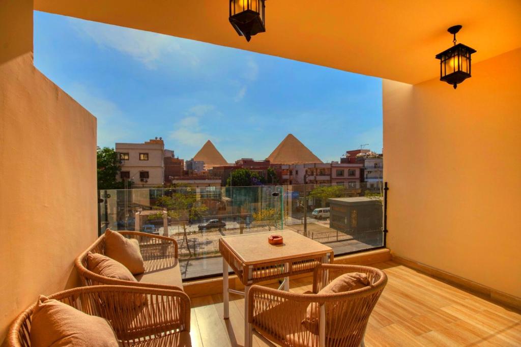 Posezení v ubytování The diamond pyramids hotel