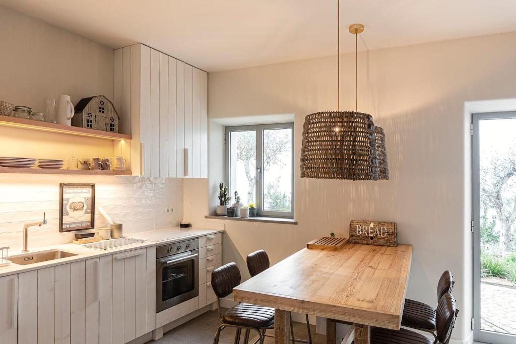 Kuchyň nebo kuchyňský kout v ubytování Charming Design House In Montijo With Garden - 45