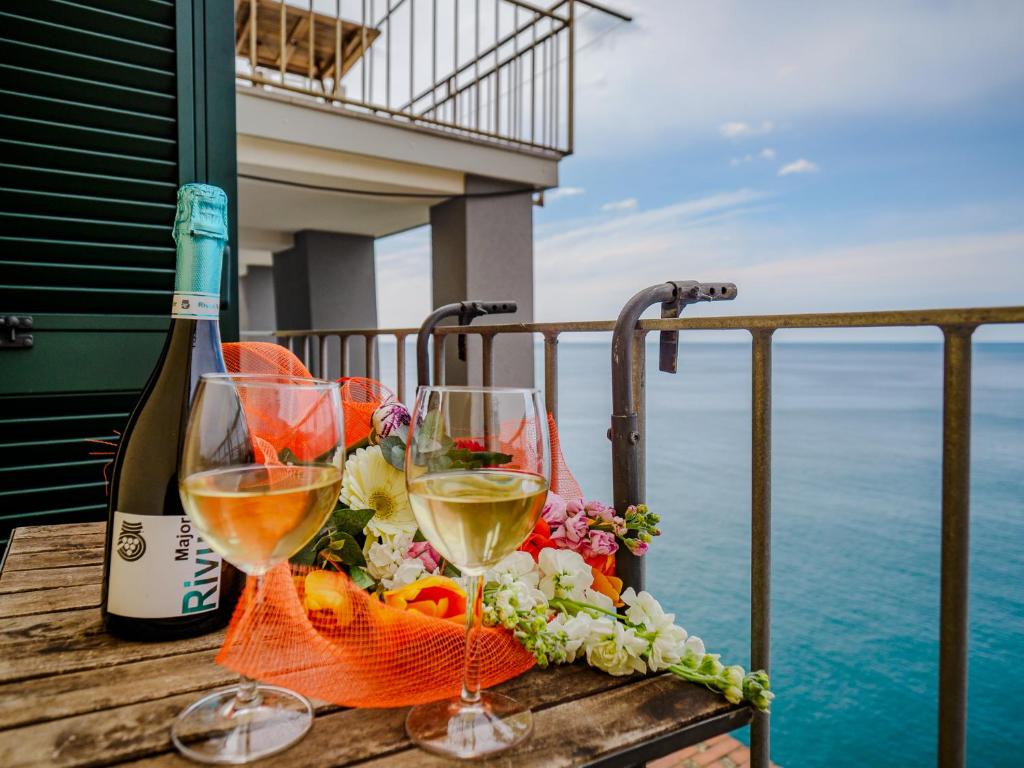 Nápoje v ubytování Il Baluardo Sea View Apartment on the Cliff