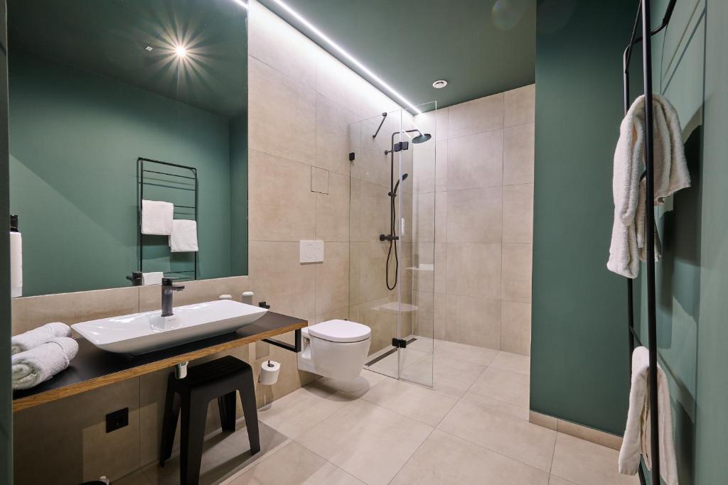 Koupelna v ubytování Hotel Der Einrichter