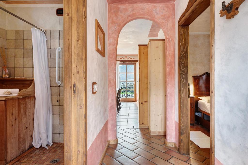 Koupelna v ubytování Agriturismo Alpenvidehof