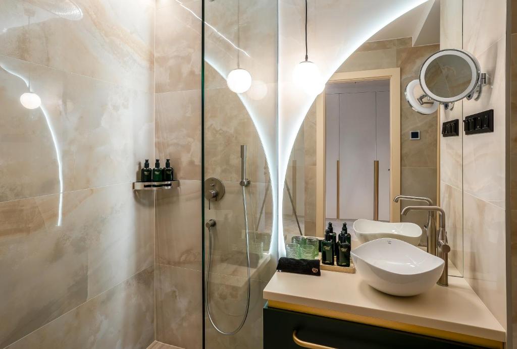 Koupelna v ubytování Le Primore Hotel & Spa