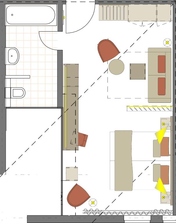 Půdorys ubytování Ringhotel Warnemünder Hof