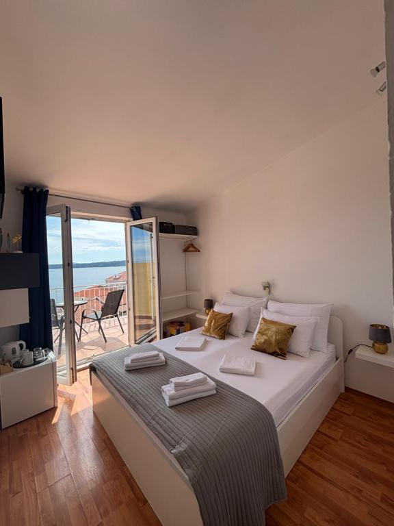 Cama o camas de una habitación en Plava Laguna