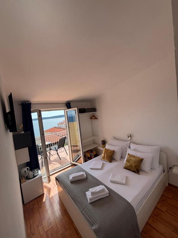 Cama o camas de una habitación en Plava Laguna