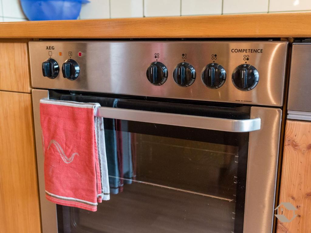 Kuchyň nebo kuchyňský kout v ubytování Ferienwohnung Wollmeister