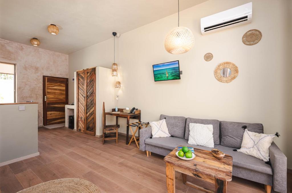 Posezení v ubytování Clove Island Essence & Spa