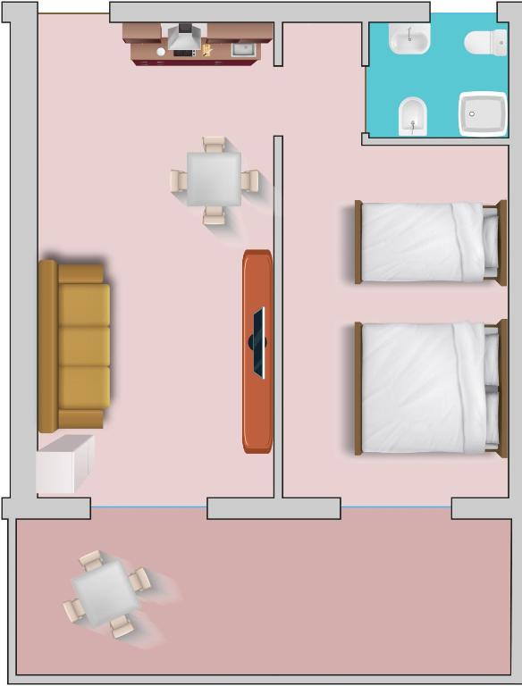 Postel nebo postele na pokoji v ubytování CONDOMINIO TREVI