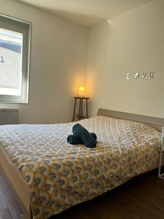 Posteľ alebo postele v izbe v ubytovaní Les appartements d’Edgar