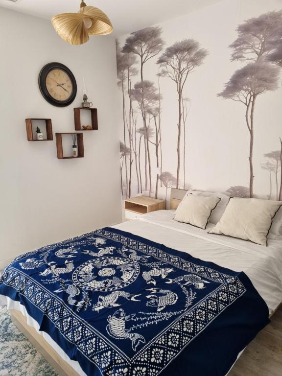 Postel nebo postele na pokoji v ubytování Chambre d'hôte reposante fluent in English