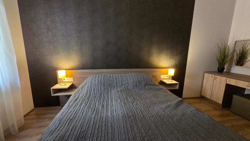 Postel nebo postele na pokoji v ubytování Dorka Apartman Zalakaros