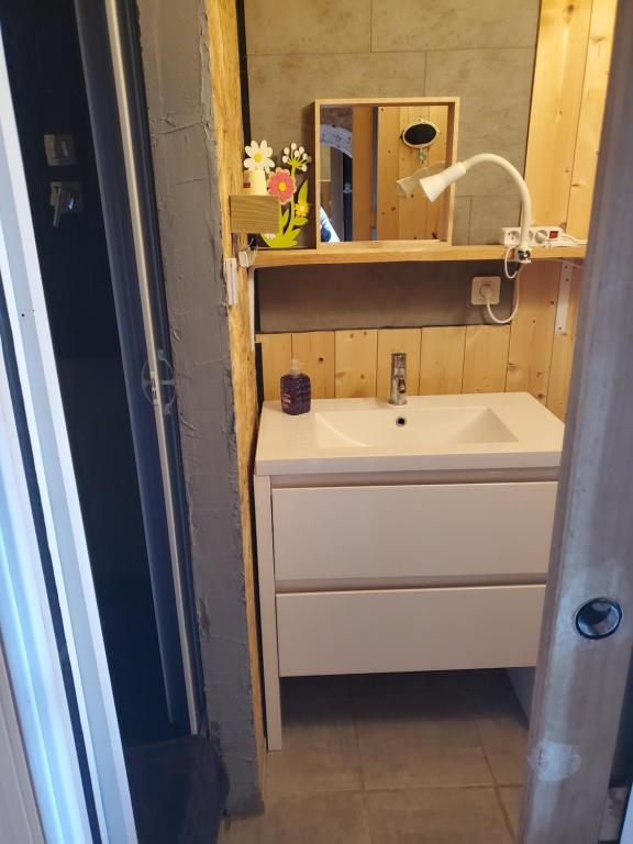 Koupelna v ubytování Au relais des migrateurs