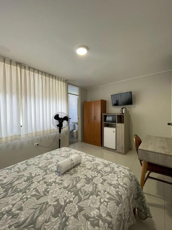 Kuchyň nebo kuchyňský kout v ubytování Casa Las Flores Ica