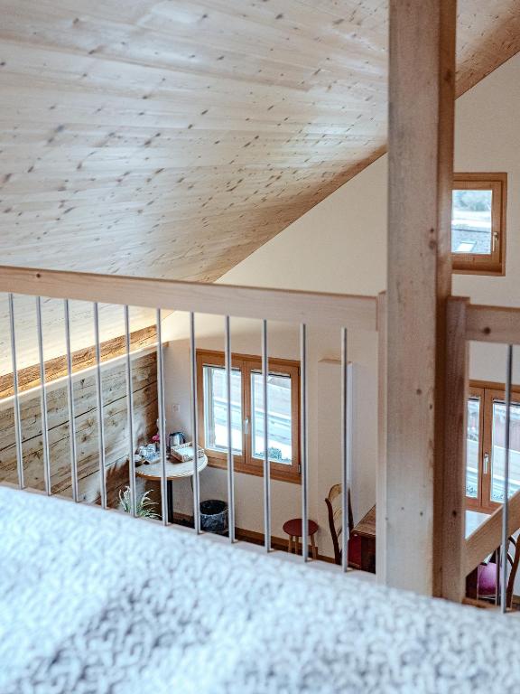 Postel nebo postele na pokoji v ubytování Mys Chalet