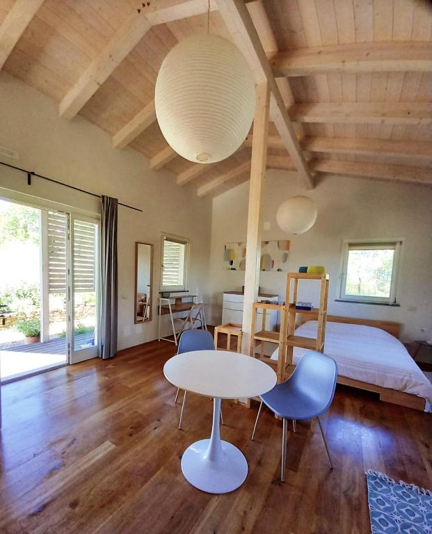 Postel nebo postele na pokoji v ubytování Agriturismo Timignano
