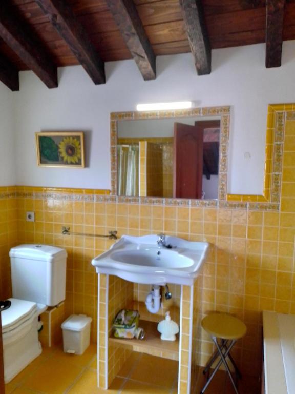 Koupelna v ubytování Casa Mari Paz Trasvía