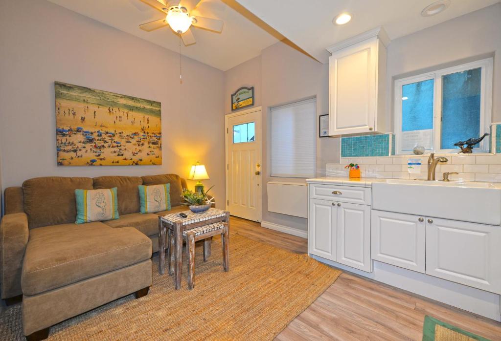 a living room with a couch and a kitchen at 359SC 359 Sumner C in Avalon
