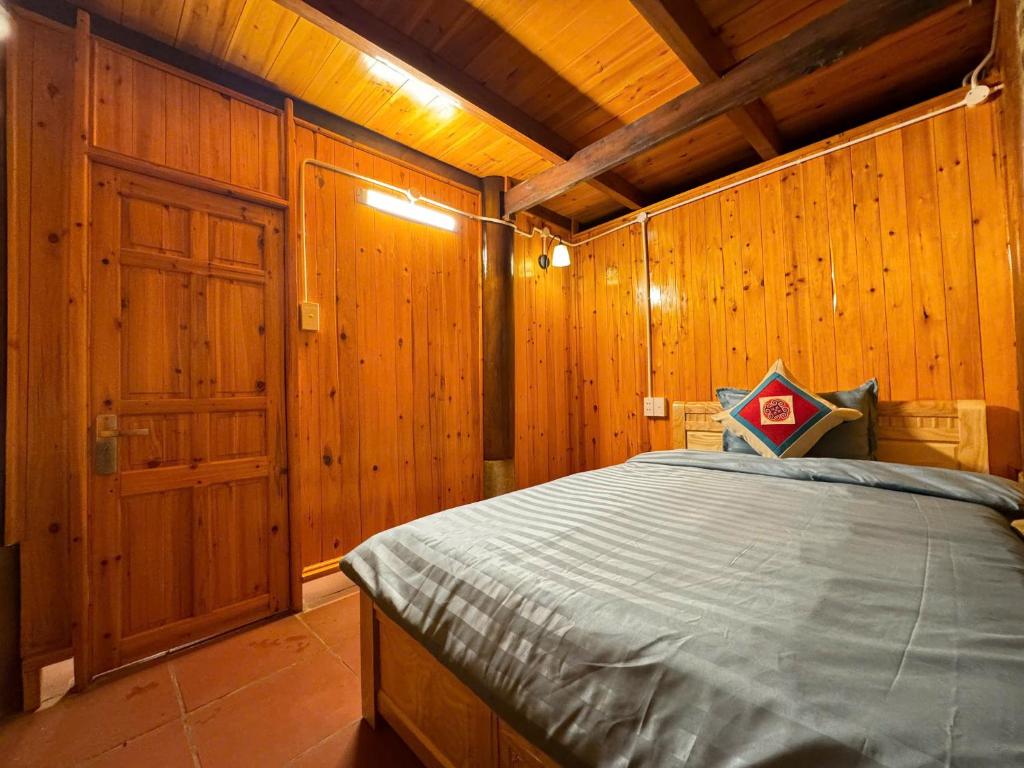 Postel nebo postele na pokoji v ubytování Cloud Mountain Home SaPa