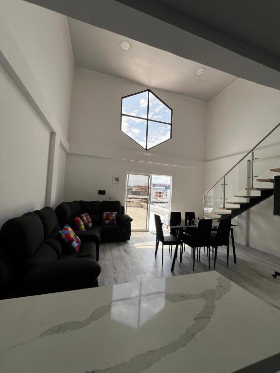 Гостиная зона в Apartamento PentHouse Vistas Espectaculares