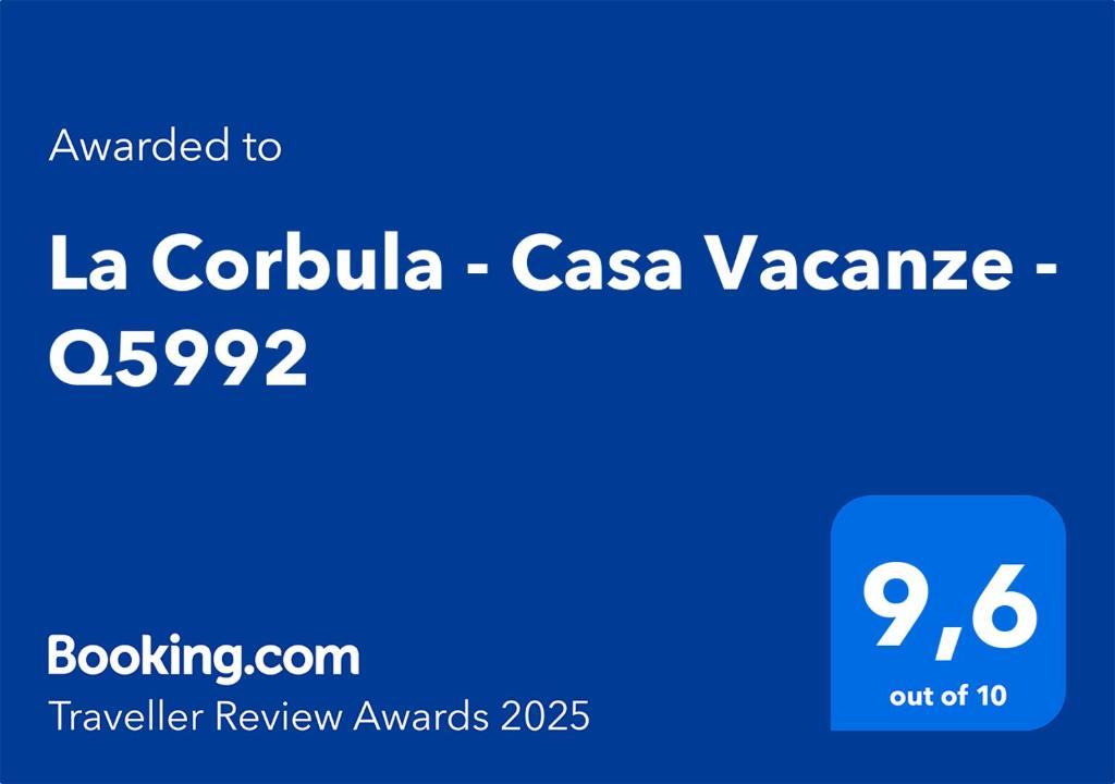La Corbula - Casa Vacanze - Q5992 tanúsítványa, márkajelzése vagy díja