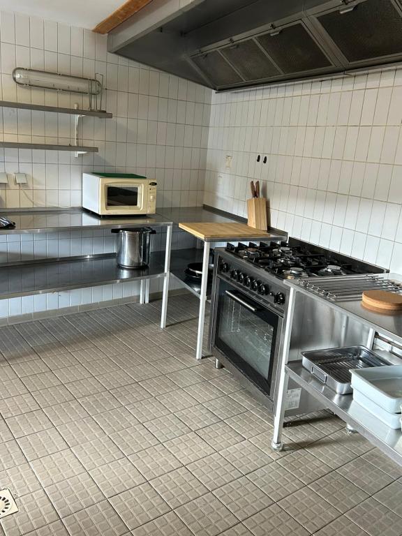 Kuchyň nebo kuchyňský kout v ubytování Château du Poët-Célard