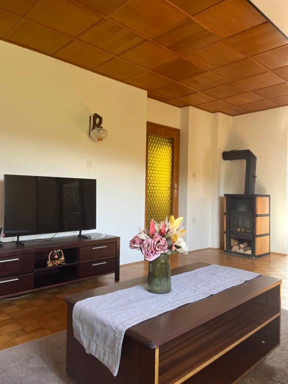 Μια τηλεόραση ή/και κέντρο ψυχαγωγίας στο Apartma Špan