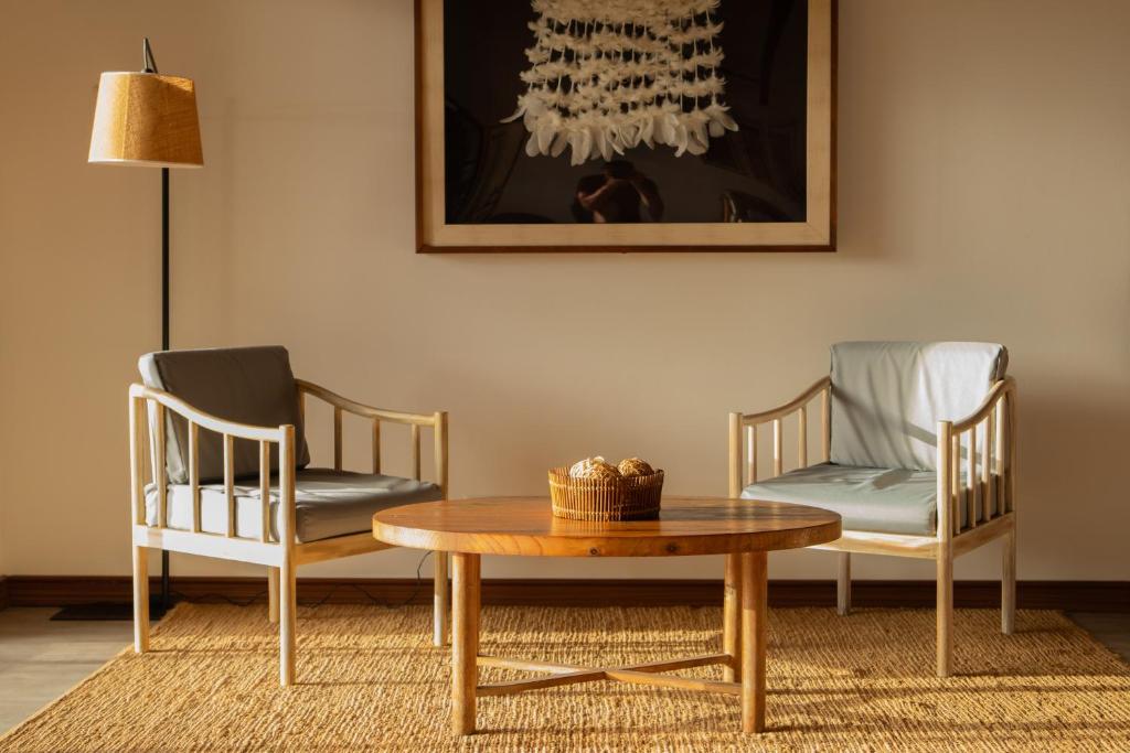 Posezení v ubytování Hotel Hare Uta