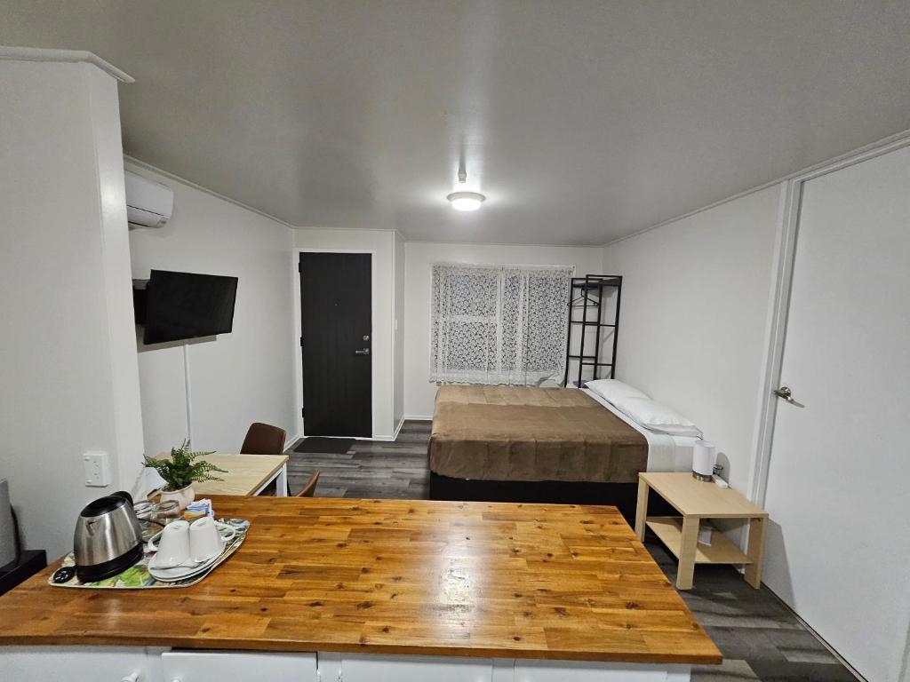 Postel nebo postele na pokoji v ubytování Rockfield Motel