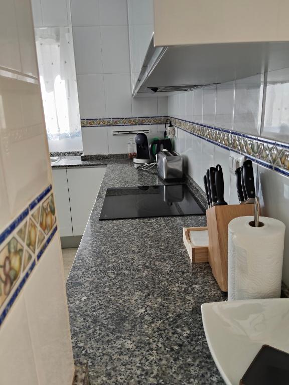 A kitchen or kitchenette at Relax en la playa