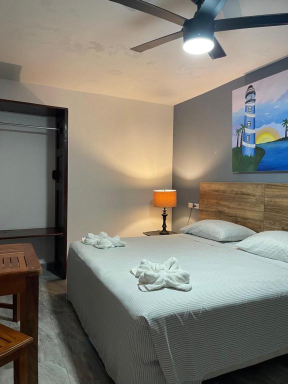 Postel nebo postele na pokoji v ubytování Playa Arena
