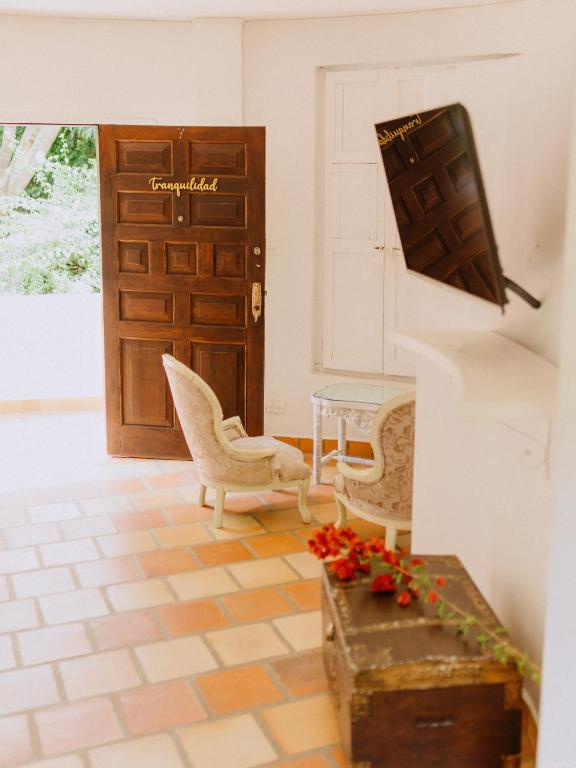 TV a/nebo společenská místnost v ubytování Hotel Kalma