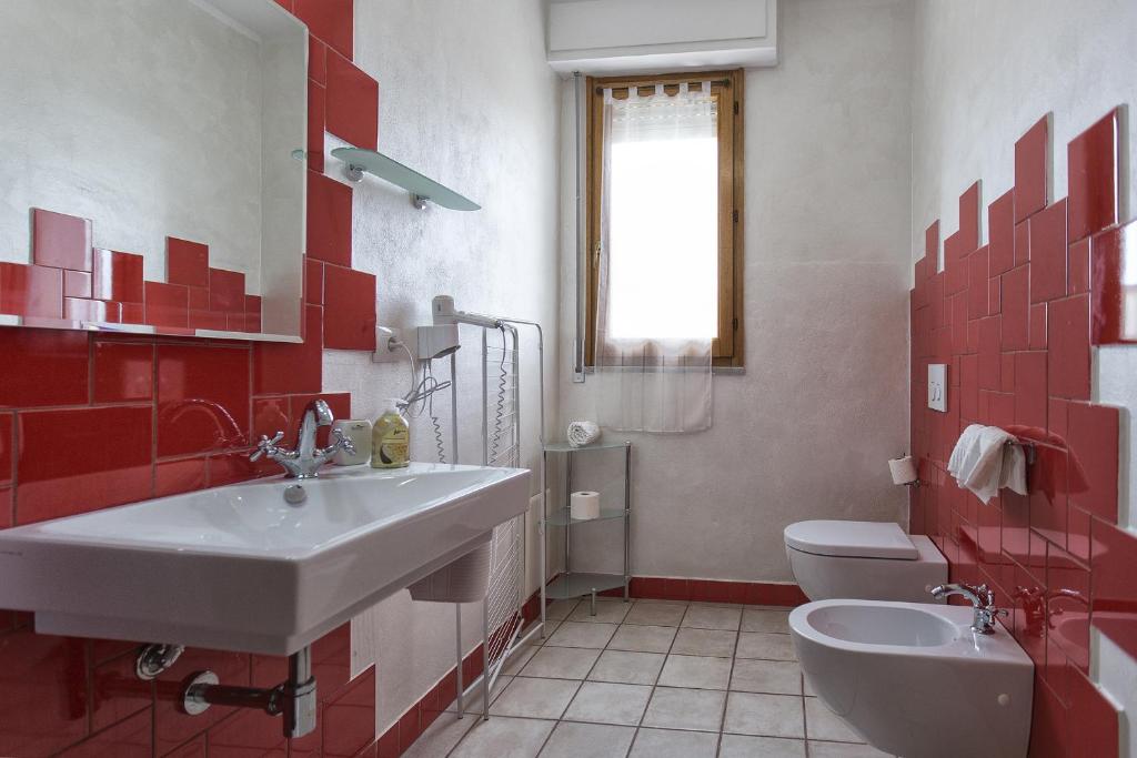 Koupelna v ubytování Morpheo Rooms