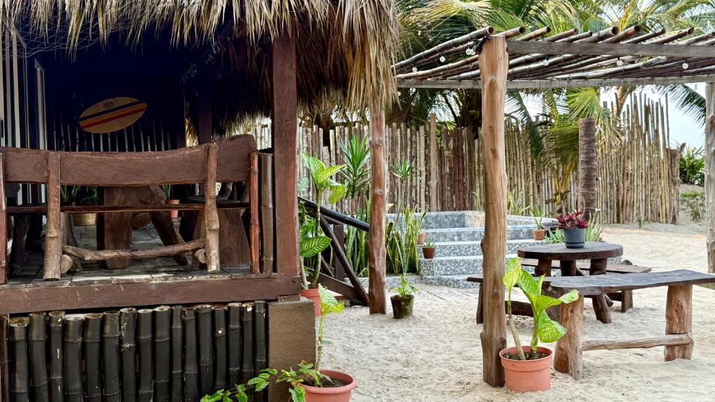 Zahrada ubytování EcoPalapa Mimí