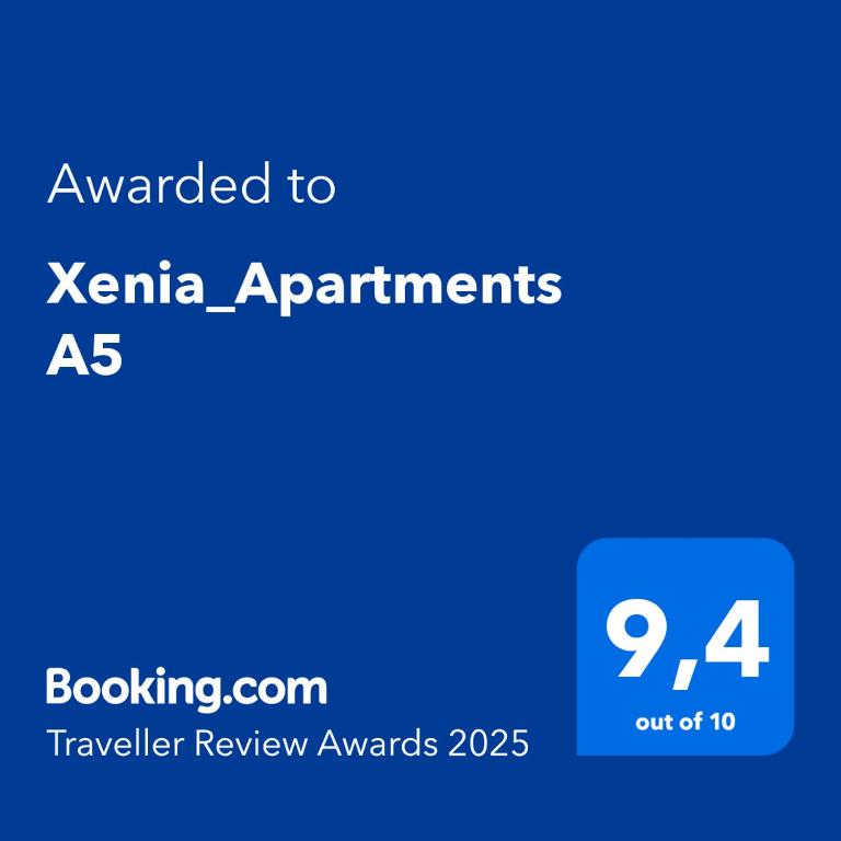 Certyfikat, podpis lub inny dokument wystawiony w obiekcie Xenia_Apartments A5