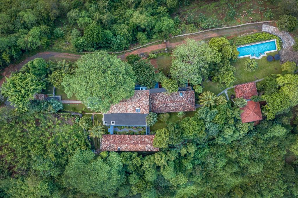an aerial view of a house in the forest at Heavensa Luxury Villas and Suites by The Clarks in Galle