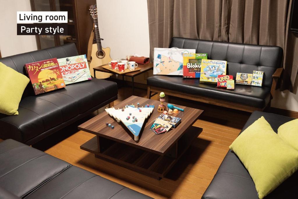 Χώρος καθιστικού στο f life house