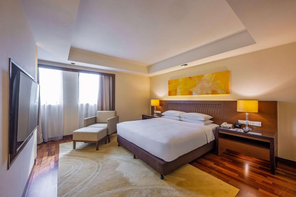 Katil atau katil-katil dalam bilik di Hyatt Regency Kinabalu