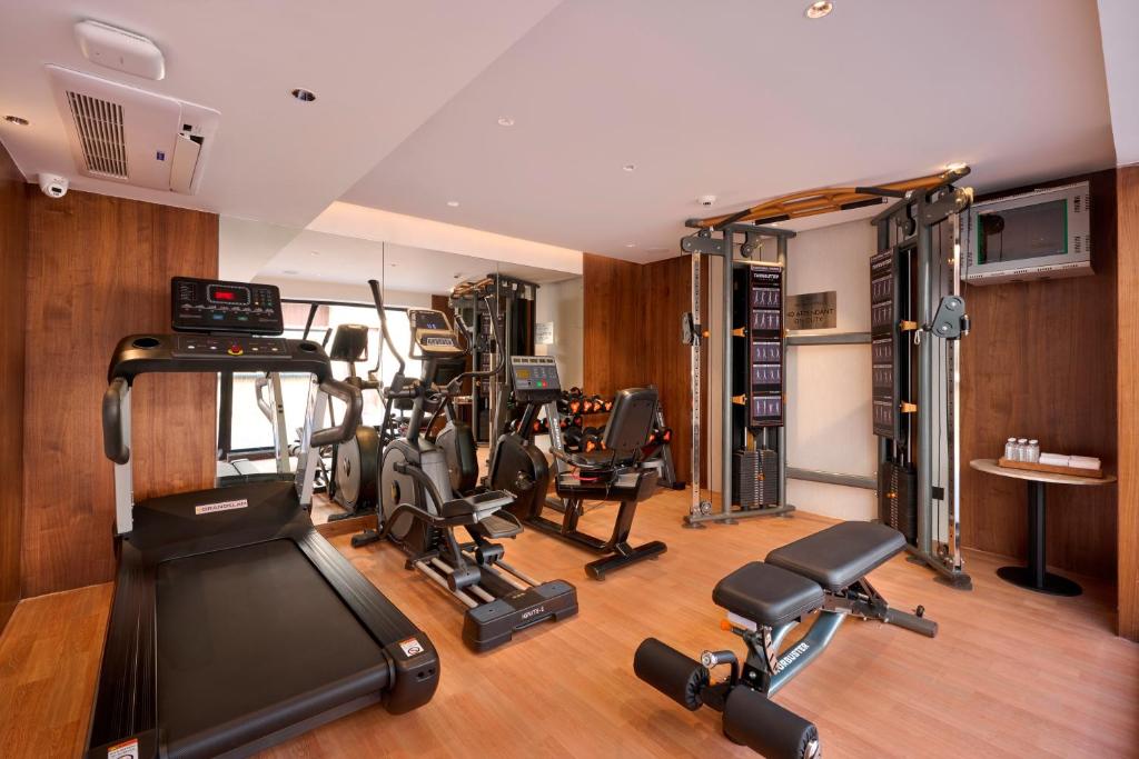 Fitness centrum a/nebo fitness zařízení v ubytování Iris Sarovar Portico