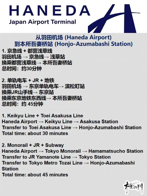 Certifikát, hodnocení, plakát nebo jiný dokument vystavený v ubytování 50 Asakusa mansion 10mins walk to Tokyo Skytree 5mins walk to Honjo Azumabashi