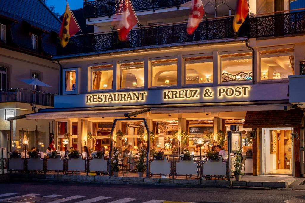 Restaurace v ubytování Hotel Kreuz & Post Grindelwald