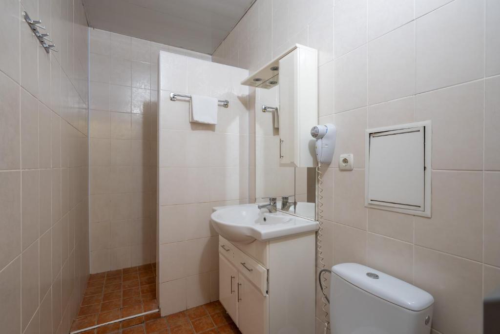 Koupelna v ubytování Hotel Verhovina