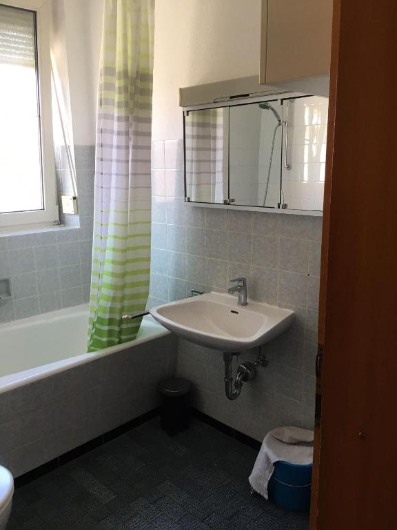 Koupelna v ubytování zum Handwerker Glück Boschhorn