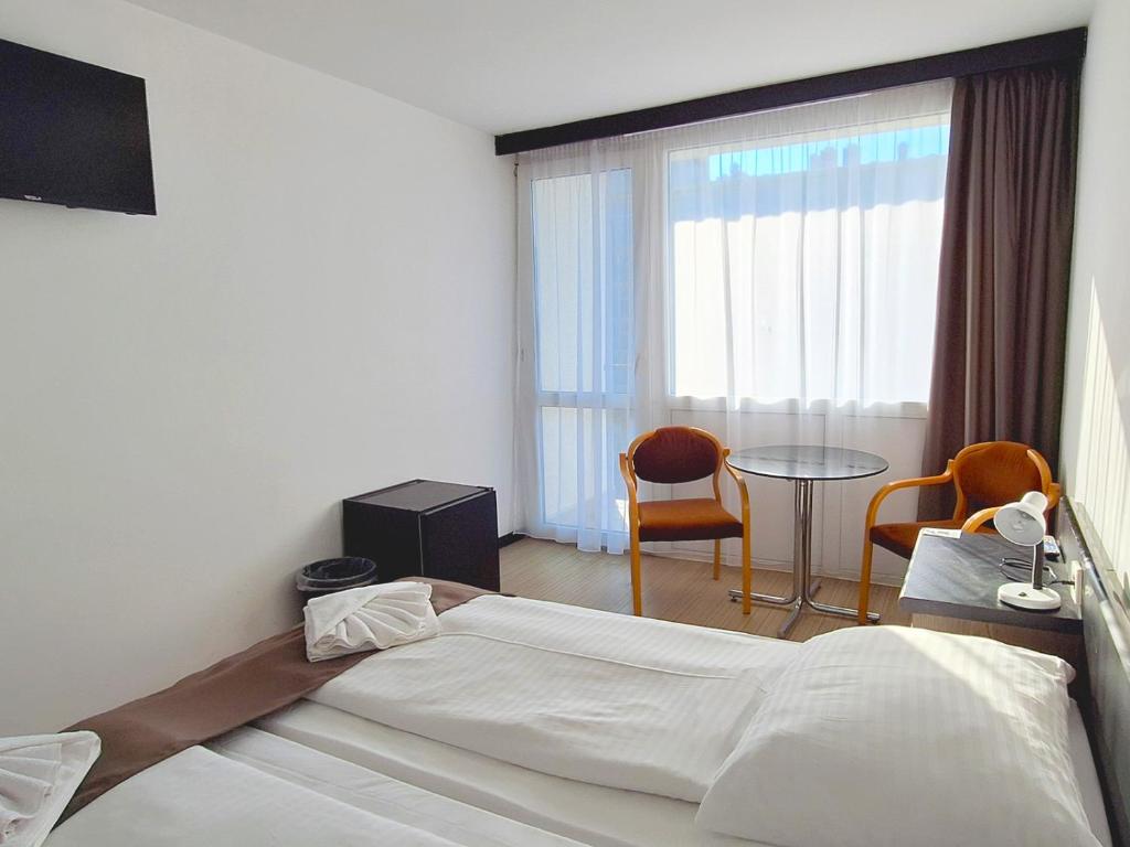 TV a/nebo společenská místnost v ubytování Hotel Hungária