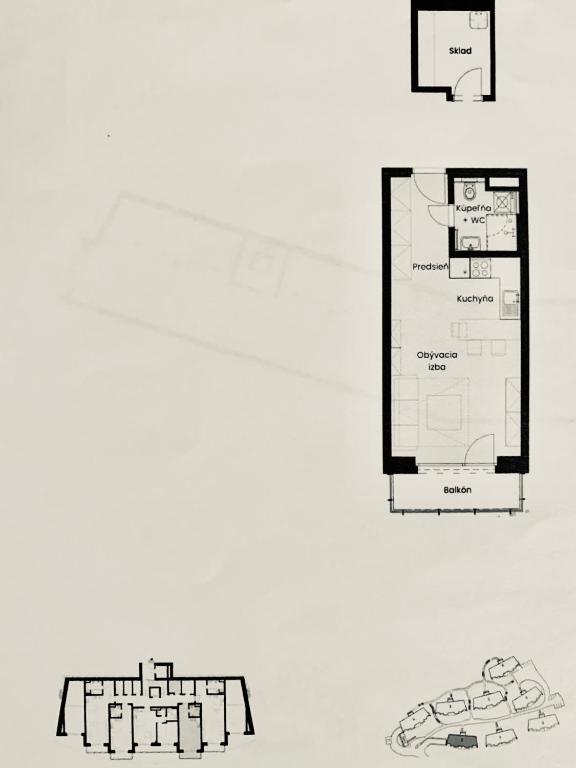 Půdorys ubytování Comfort Apartments with parking - Tale